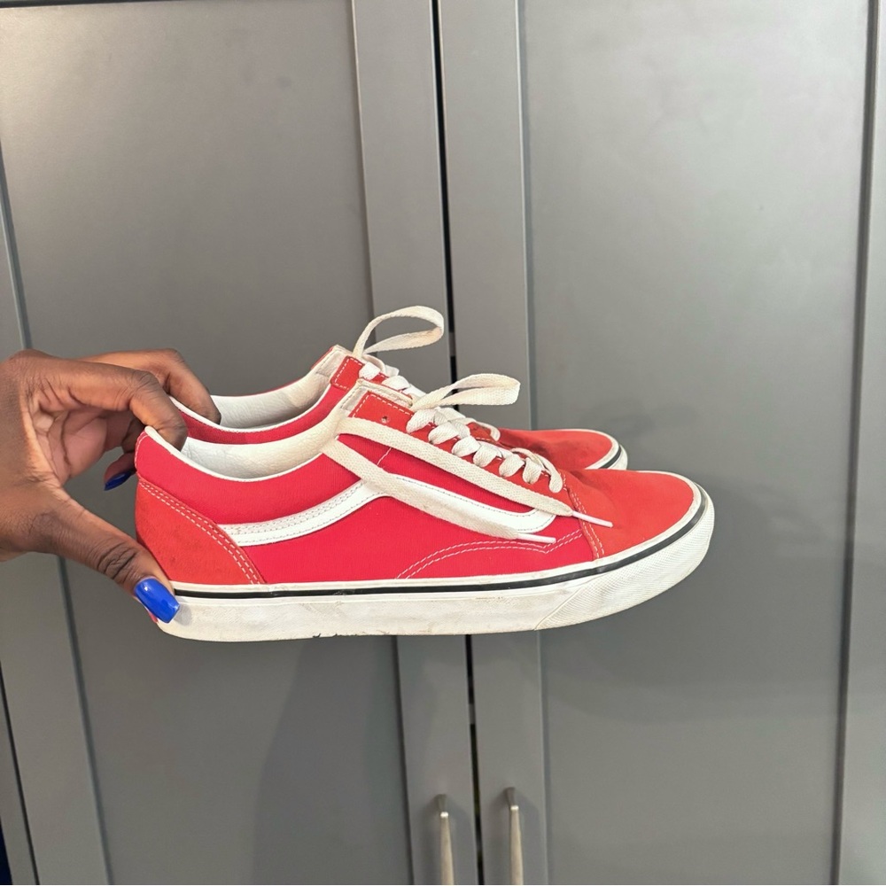 Red and White VANS